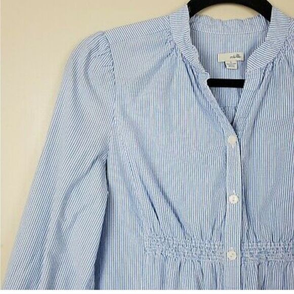 Anthropologie Odille Striped Cotton Blouse - Picture 7 of 15